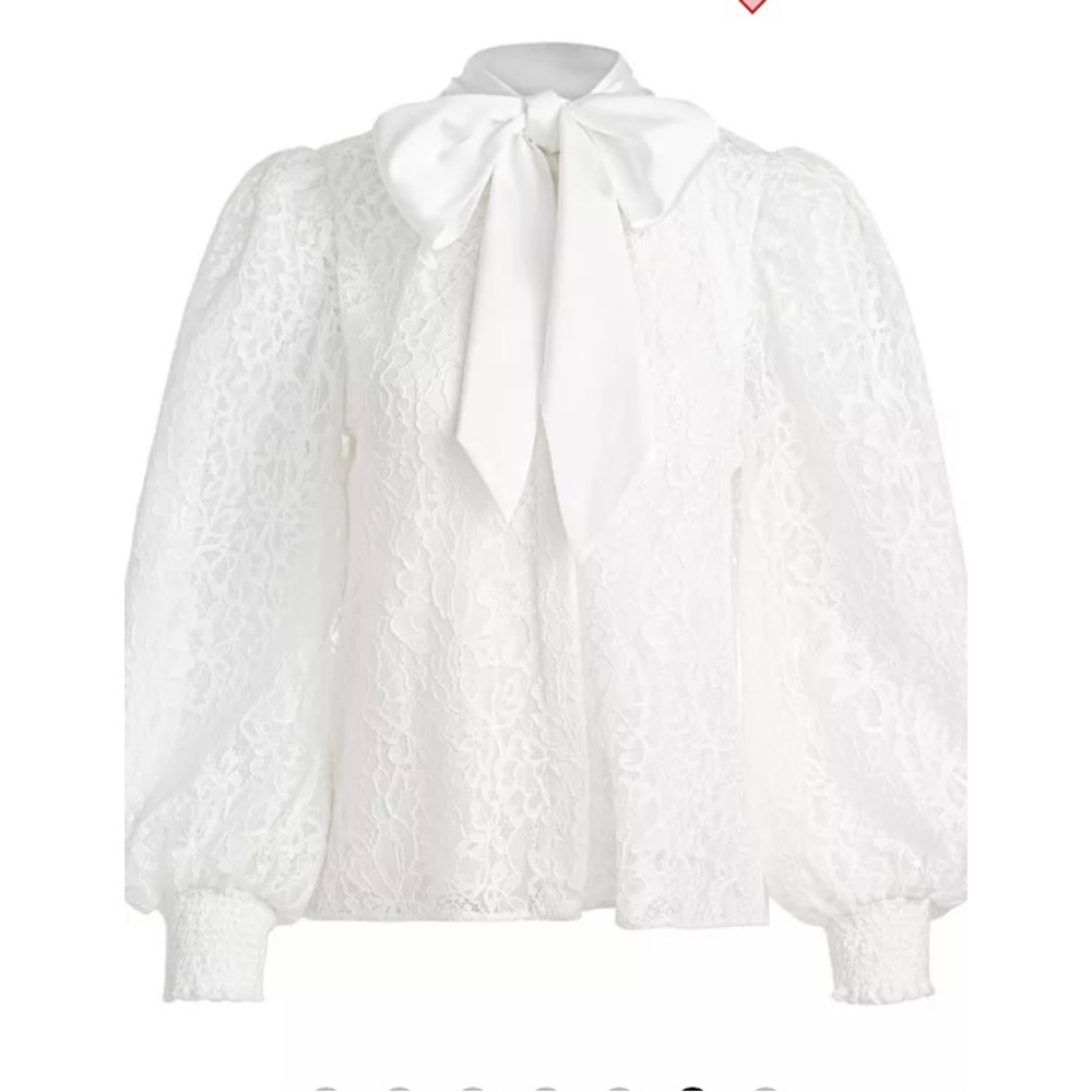 Alice + Olivia
Brentley Tie Neck Blouson Sleeve Blouse